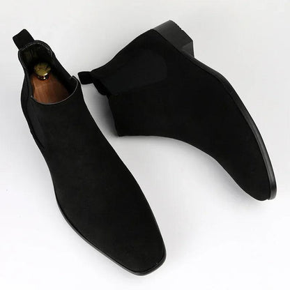 George – Herren Chelsea Stiefel im Wildleder-Look