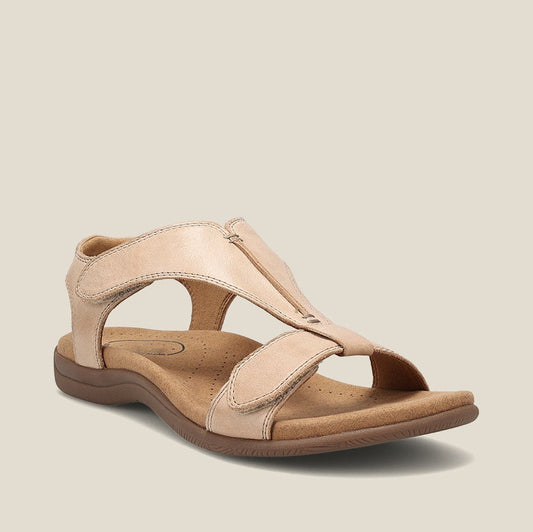 Rosemarie - Orthopädische Keilsandaletten aus Leder für Damen