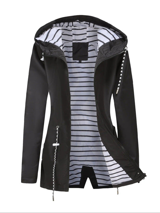 Nathalie – Lange Jacke, Wasserdicht