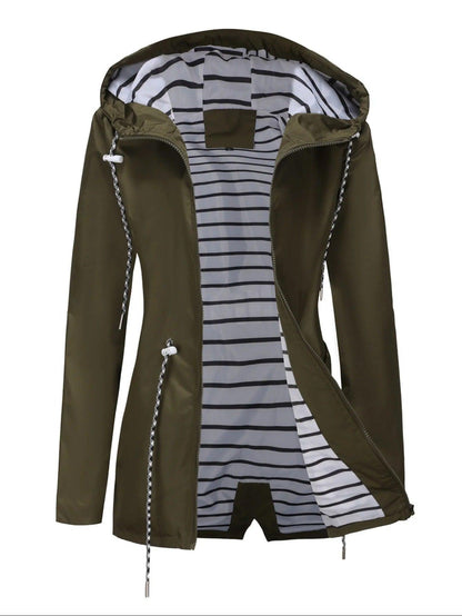 Nathalie – Lange Jacke, Wasserdicht