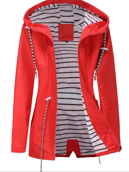 Nathalie – Lange Jacke, Wasserdicht