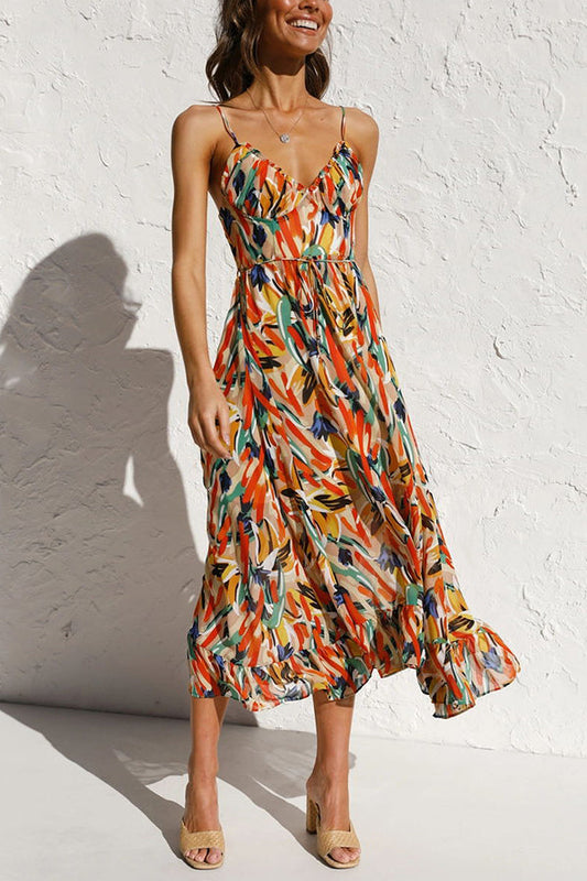 Charité – Farbiges Midi-Kleid