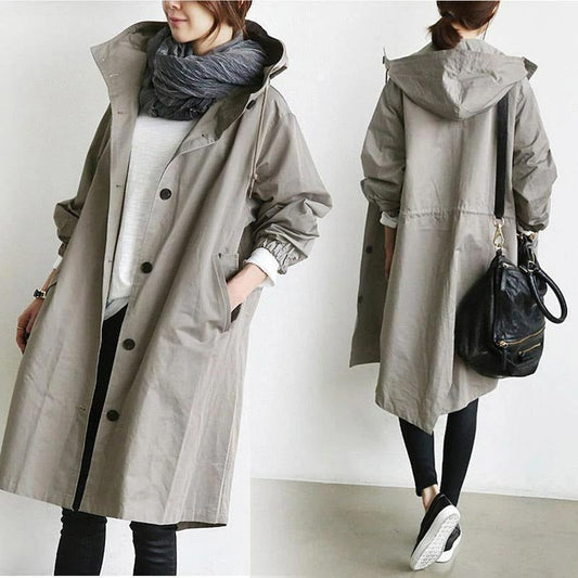 Maren – Trenchcoat Damen Leicht Wasserdicht