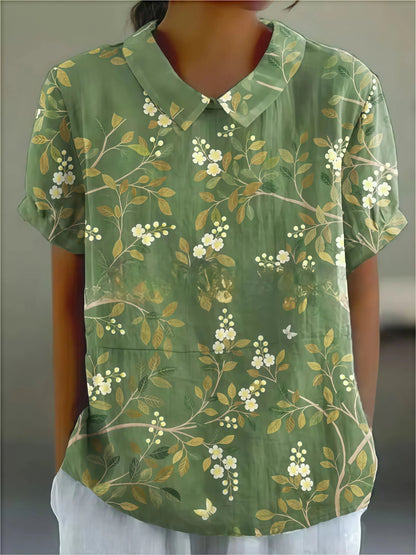 Alejandra - Lockeres Hemd mit Blumenmuster