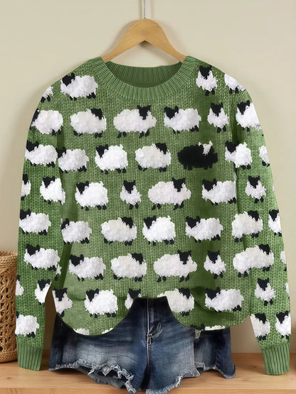 Camila - Bequemer Vintage-Pullover aus Schafwolle