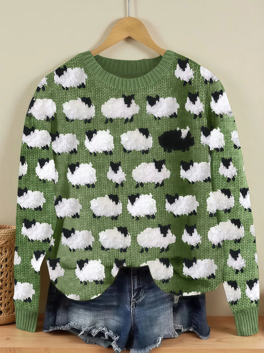 Camila - Bequemer Vintage-Pullover aus Schafwolle