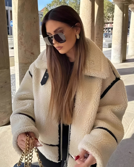Irene - Warme, dicke Plüschfelljacke für Damen