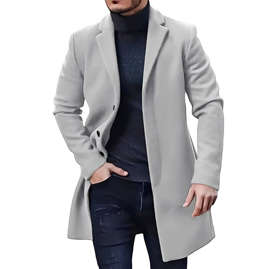 Denis - Elegante, mittellange Tweedjacke für Herren