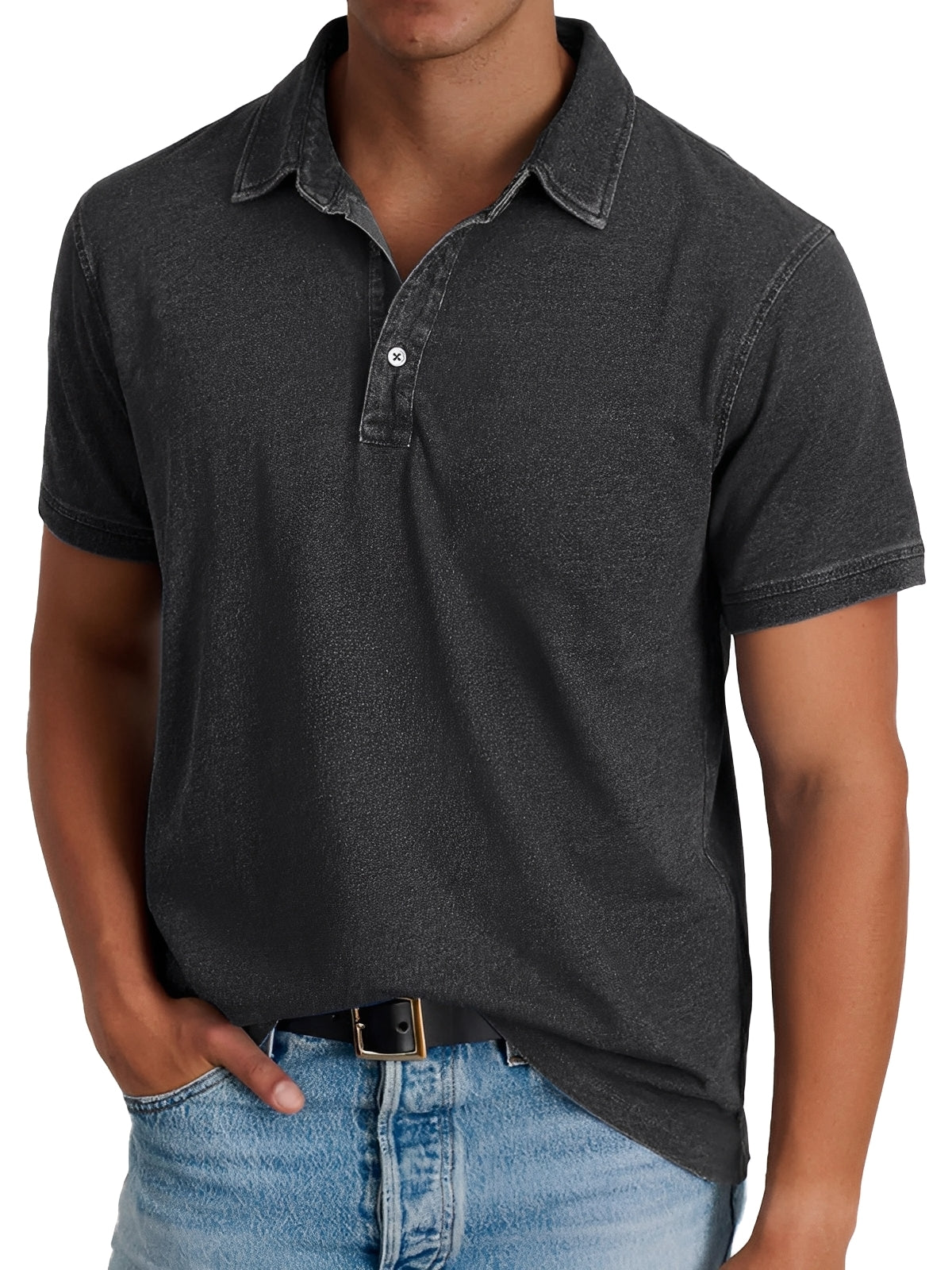 Darrell - Modernes, locker geschnittenes Poloshirt für Herren