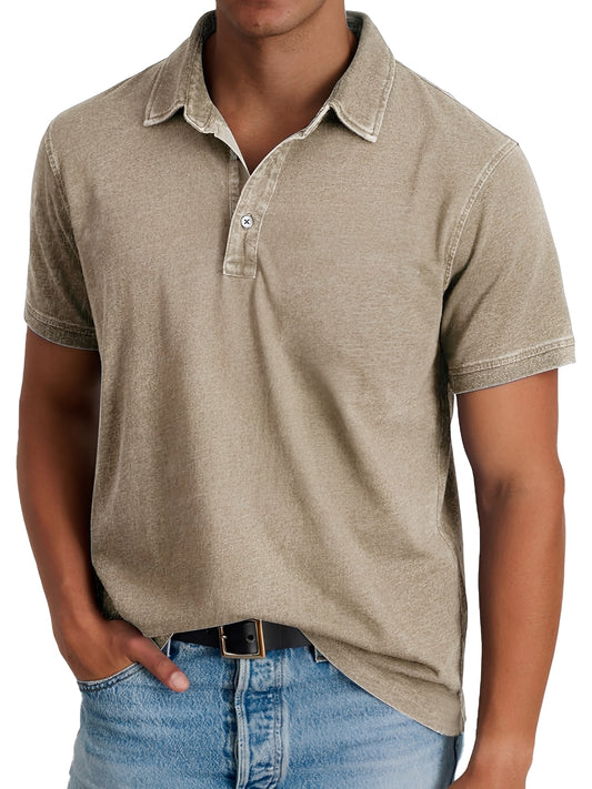 Darrell - Modernes, locker geschnittenes Poloshirt für Herren