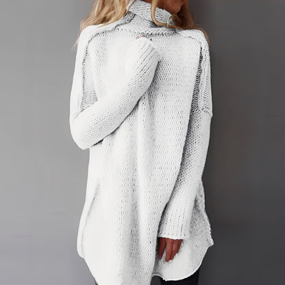 Coreen - Lässiger, locker geschnittener Rollkragenpullover für Damen