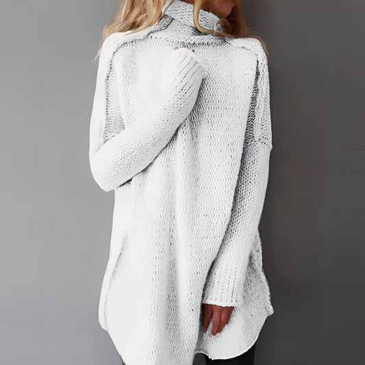 Coreen - Lässiger, locker geschnittener Rollkragenpullover für Damen