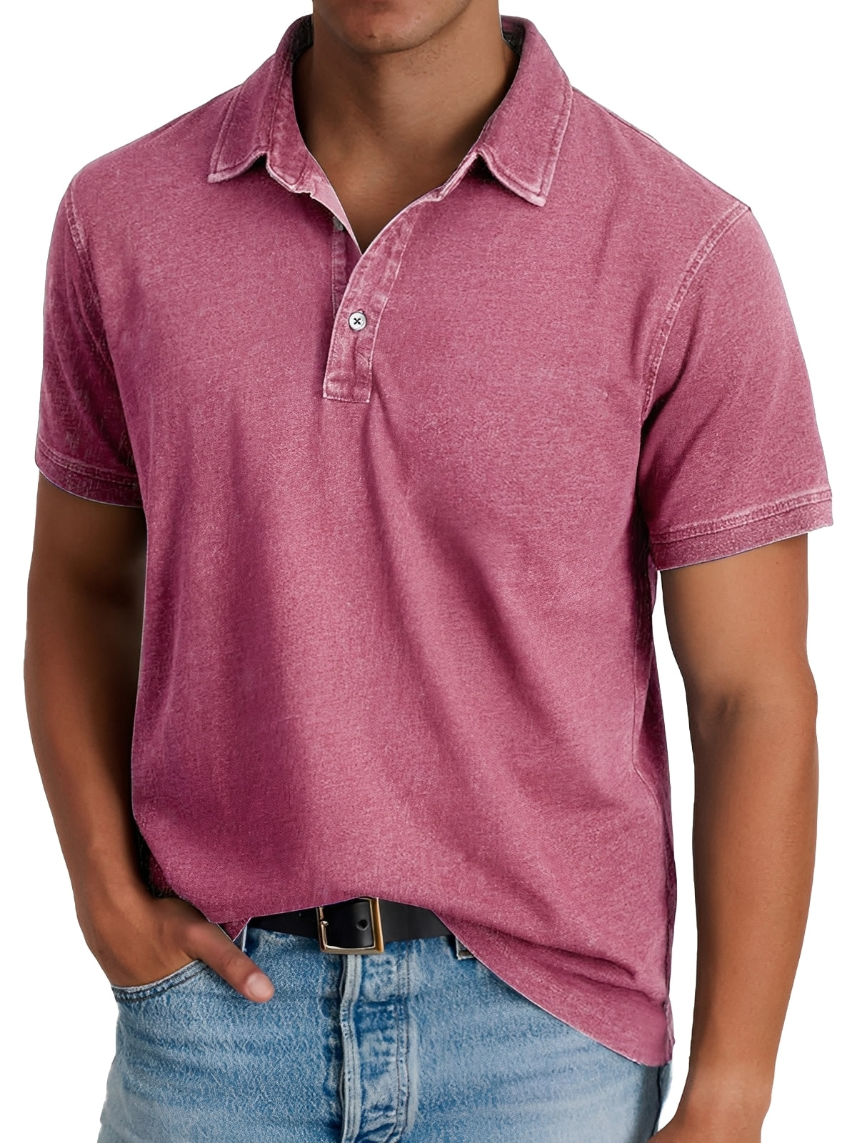 Darrell - Modernes, locker geschnittenes Poloshirt für Herren