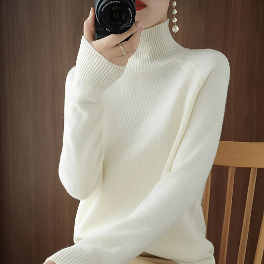 Ulyssa - Eleganter Rollkragenpullover aus Kaschmir für Damen