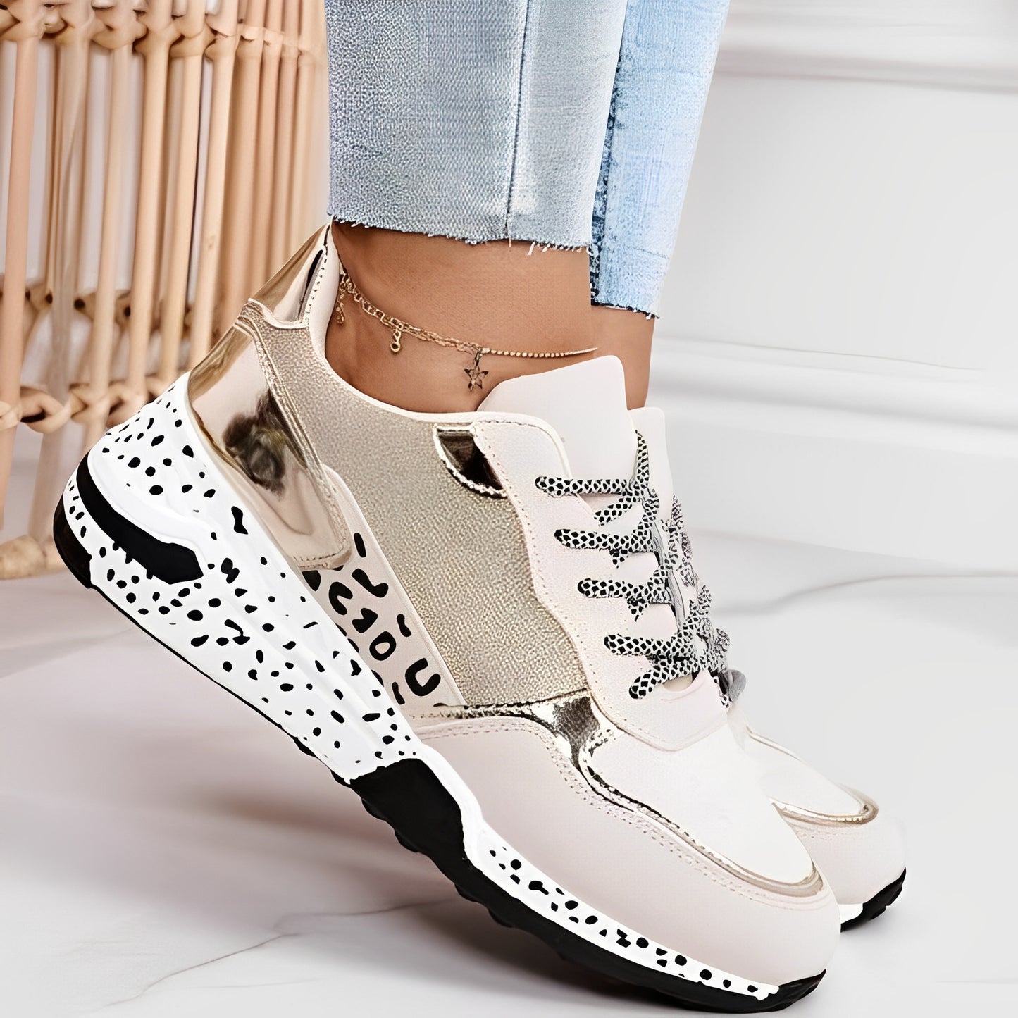 Penelope - Bequeme Sneaker mit Keilabsatz für Damen