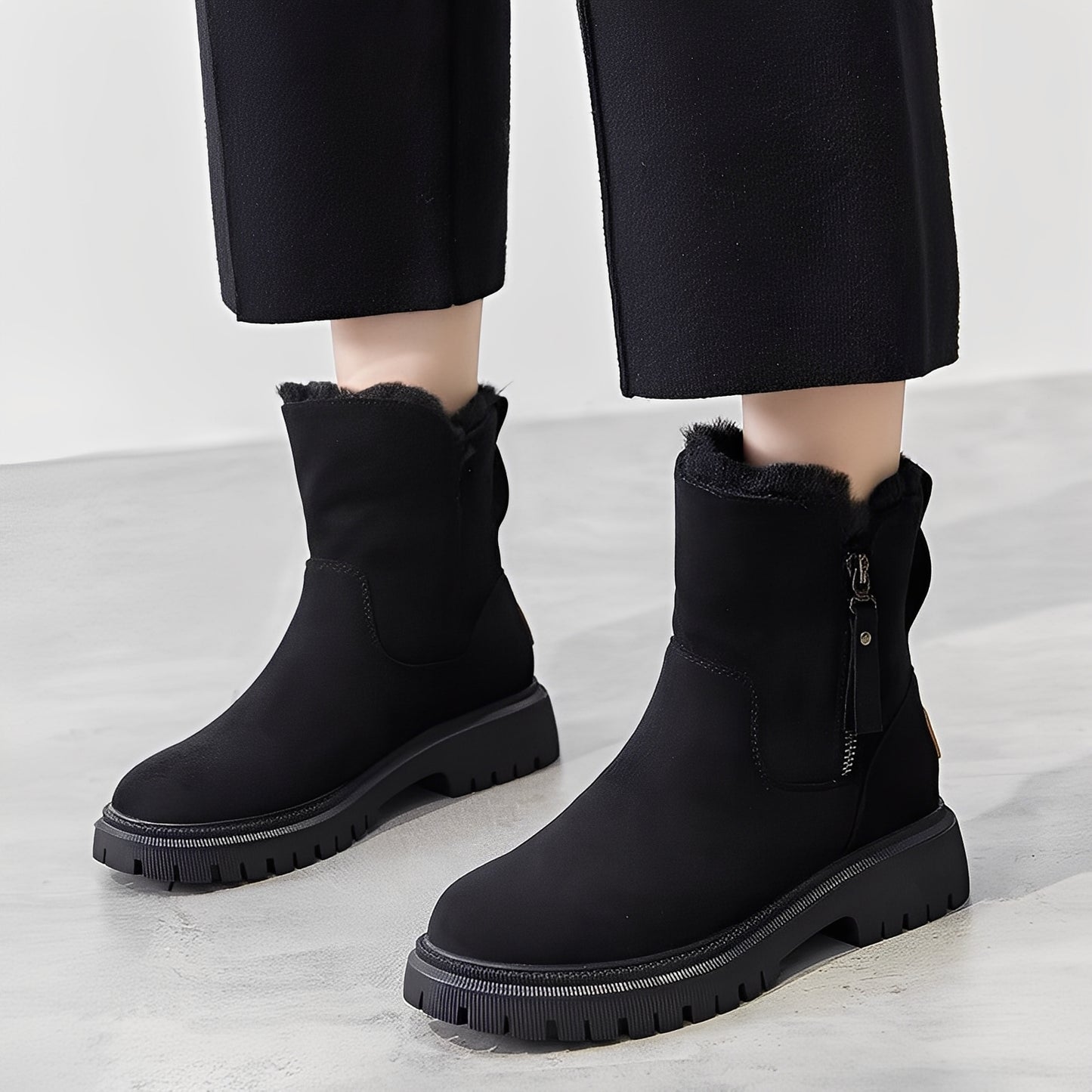 Raschelle - Stilvolle, leichte, mit Fleece gefütterte Stiefel für Damen