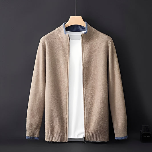 Eugene - Moderne Kaschmirjacke mit Reißverschluss für Herren
