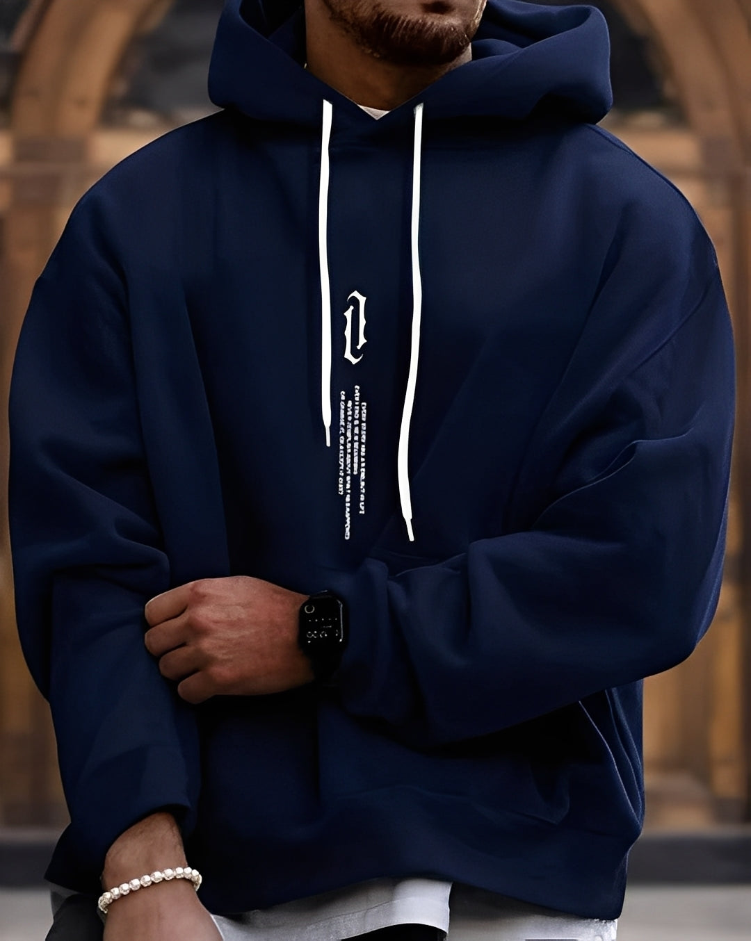 Beckham - Stilvoller Hoodie mit Aufdruck für Herren