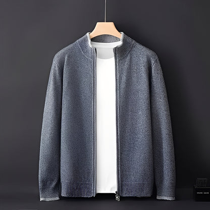 Eugene - Moderne Kaschmirjacke mit Reißverschluss für Herren