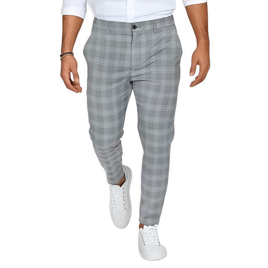 Deacon - Lässige Slim-Fit-Hose mit Karomuster für Herren