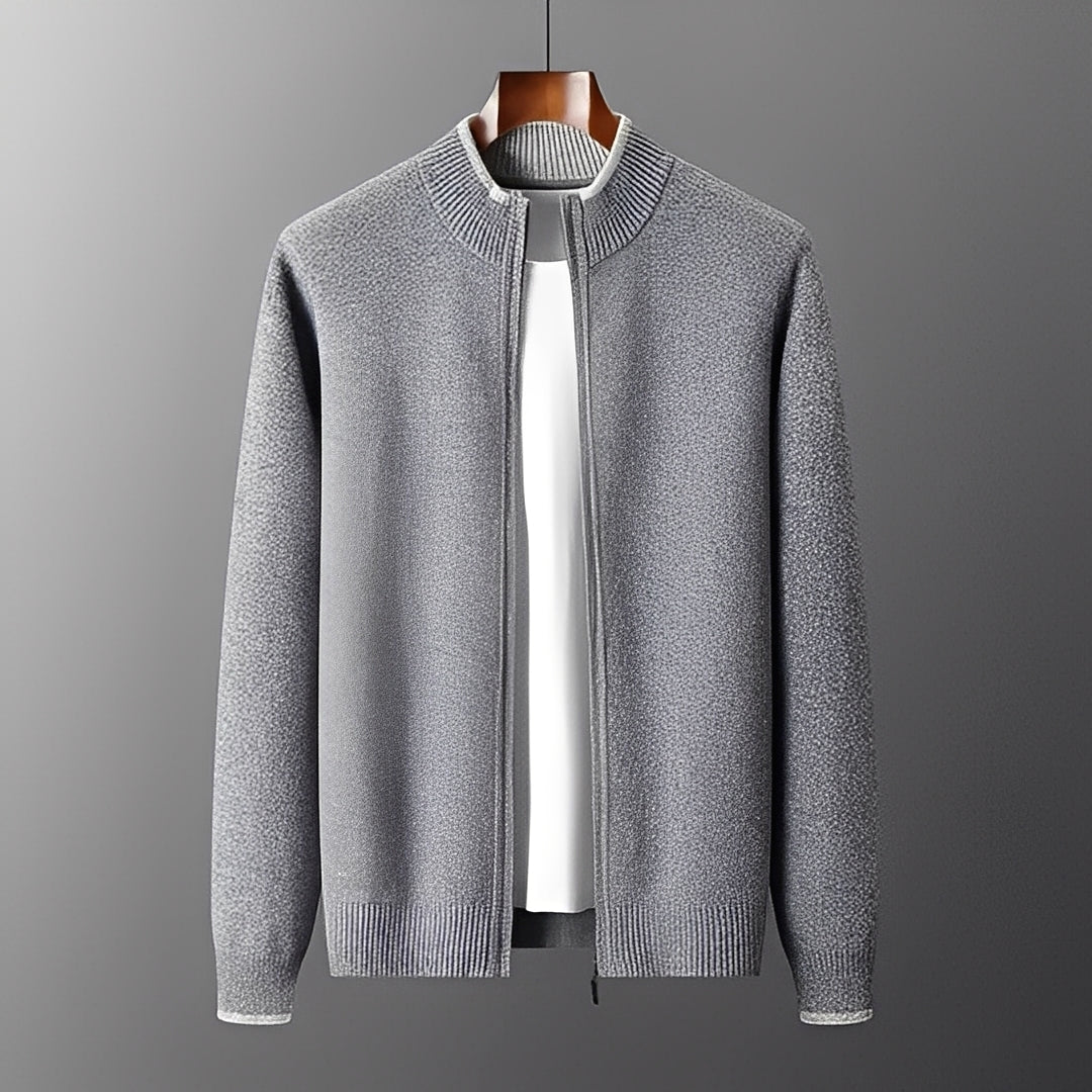 Eugene - Moderne Kaschmirjacke mit Reißverschluss für Herren