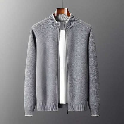Eugene - Moderne Kaschmirjacke mit Reißverschluss für Herren