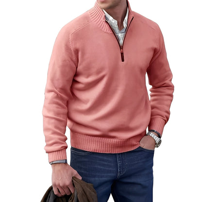 Merrill - Lässiger Wollpullover mit Reißverschluss für Herren