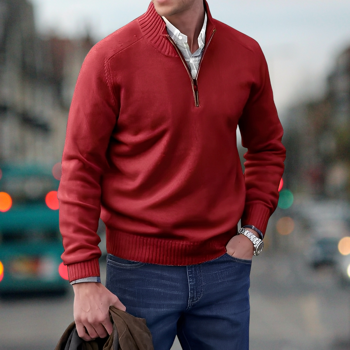 Adrian – Zipper-Sweater