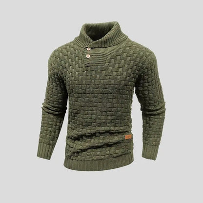 Eldon - Stilvoller Strickpullover mit Knöpfen für Herren