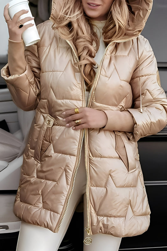 Georgina - Eleganter Daunenmantel mit Kapuze für Damen