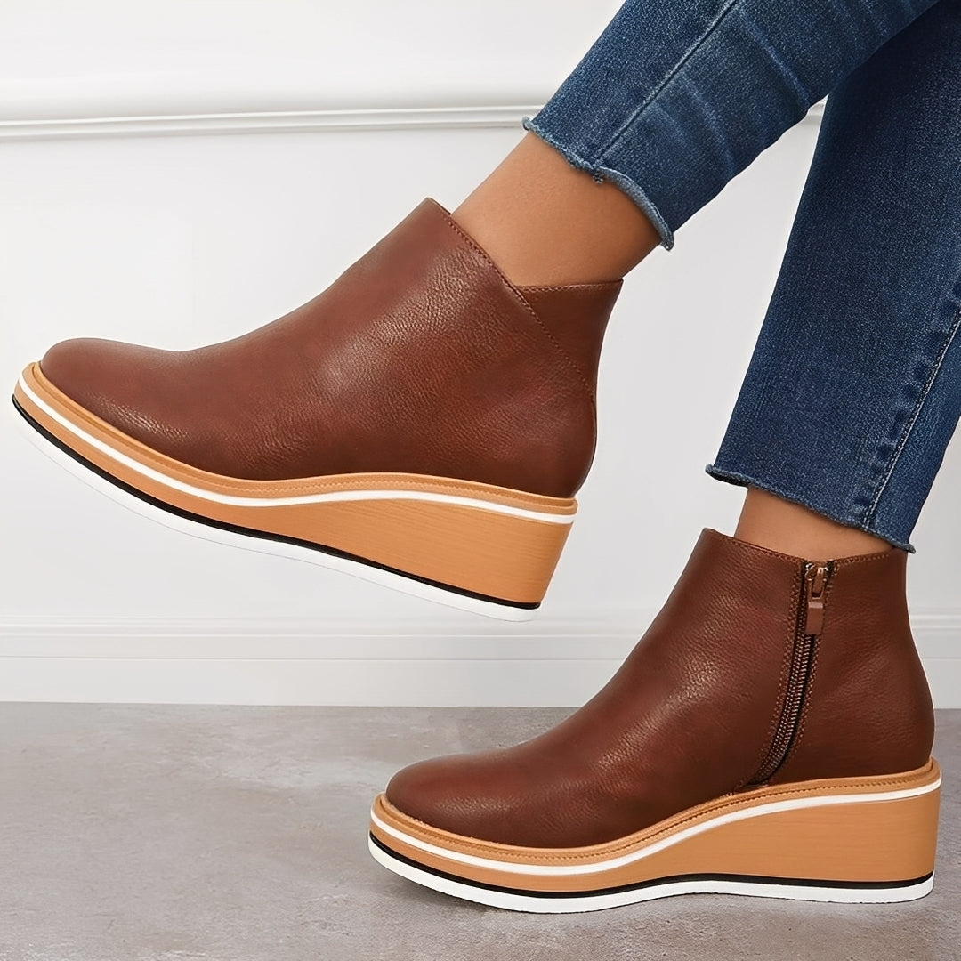 Sorrel - Lässige Lederstiefel mit Reißverschluss für Damen