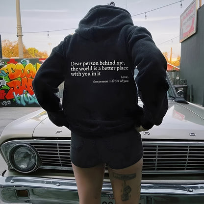 Cecilia - Lässiger Hoodie mit auffälligem Print für Damen