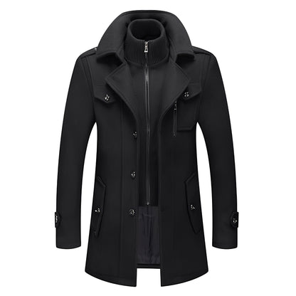 Jerald - Eleganter langer Trenchcoat für Herren