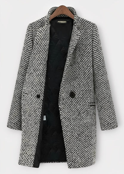 Pamelia - Moderner langer Mantel für Damen