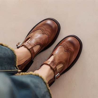 Marley - Stilvolle flache Lederschuhe für Damen