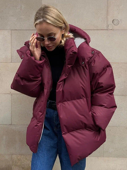 Camille - Kapuzenjacke aus wattierter Baumwolle für Damen