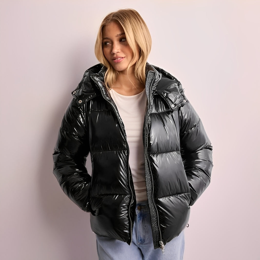 Rozanne - Dicke Steppjacke mit abnehmbarer Kapuze für Damen