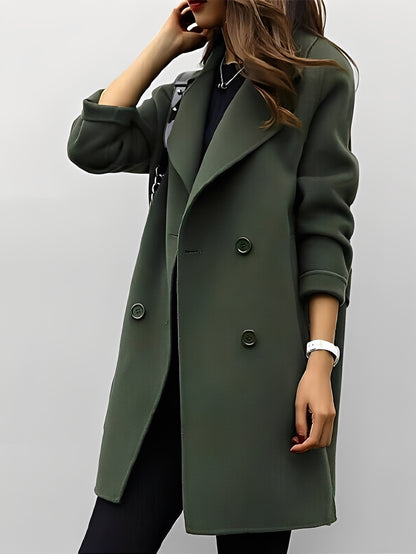 Nichole - Eleganter doppelreihiger Trenchcoat für Damen