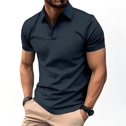Deacon - Bequemes kurzärmeliges Poloshirt für Herren