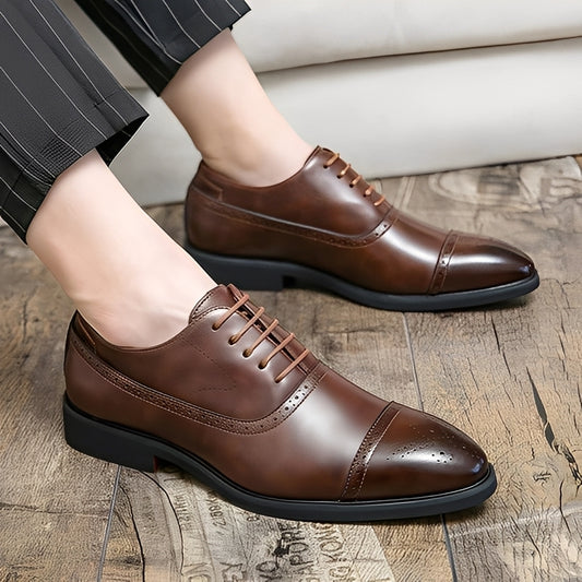 Fulton - Moderne formelle Lederschuhe mit Brogue-Details für Herren