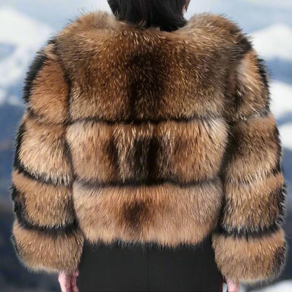Twila - Eleganter, dichter Pelzmantel für Damen