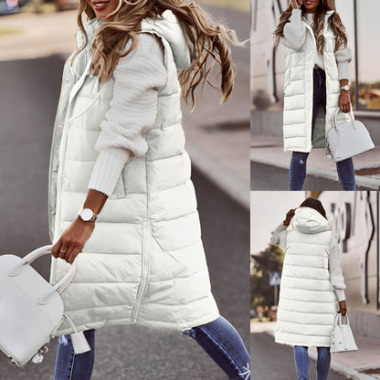 Brenna - Elegante lange Daunenjacke für Damen