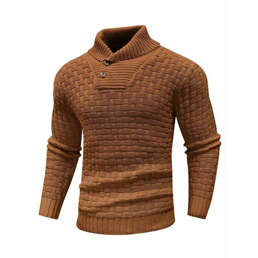 Eldon - Stilvoller Strickpullover mit Knöpfen für Herren