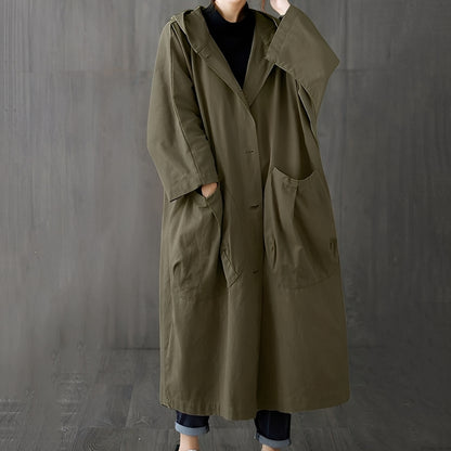 Myranda - Moderner Trenchcoat mit Taschen für Damen