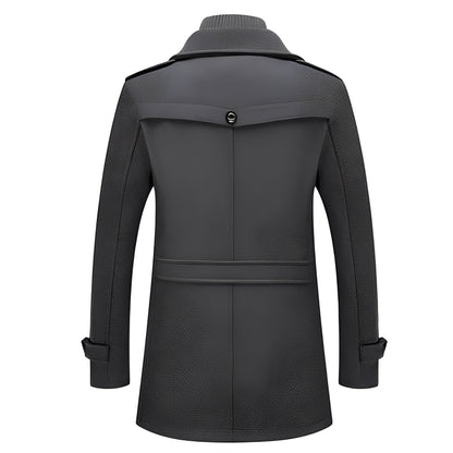 Jerald - Eleganter langer Trenchcoat für Herren