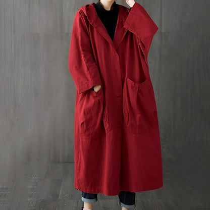 Myranda - Moderner Trenchcoat mit Taschen für Damen
