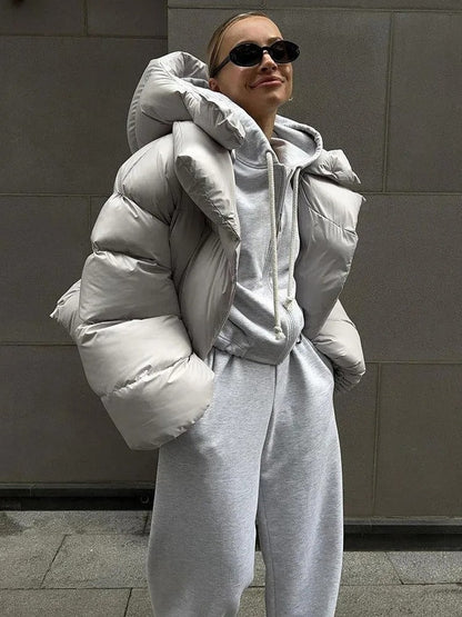 Camille - Kapuzenjacke aus wattierter Baumwolle für Damen