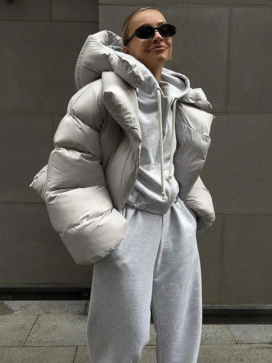 Camille - Kapuzenjacke aus wattierter Baumwolle für Damen