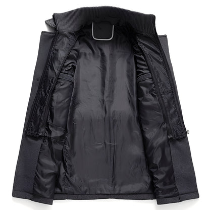 Jerald - Eleganter langer Trenchcoat für Herren