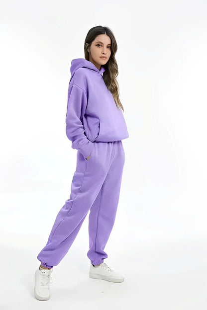 Nora – Frauen Kapuzenpulli und Jogginghosen Set